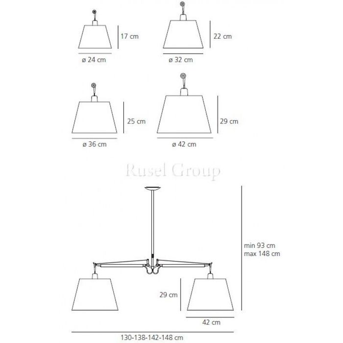 Подвесной светильник Artemide TOLOMEO BASCULANTE SOSPENSIONE