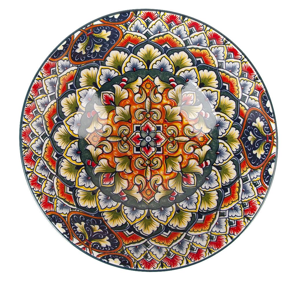 Салатник "Arabesque" (зеленый) d=16см v=800мл (min12) (транспортная упаковка)