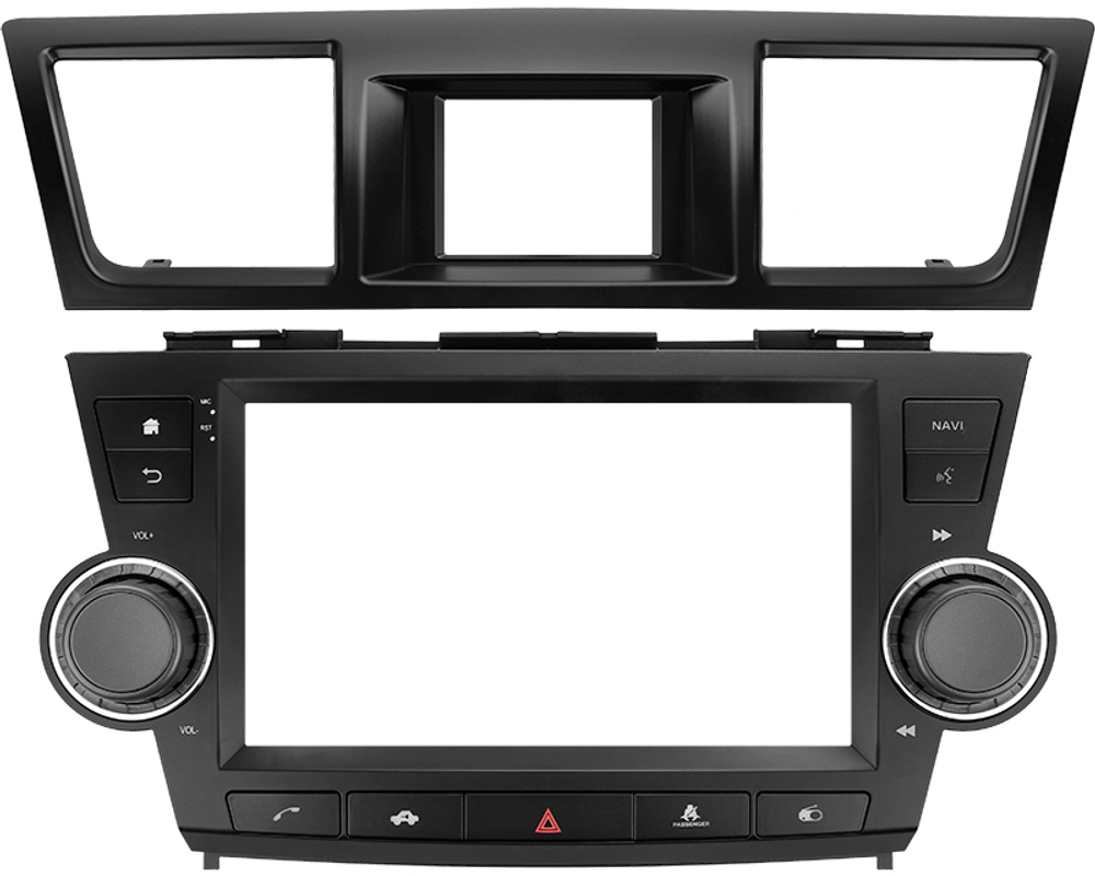 Магнитола для Toyota Highlander 2 2007-2013 XU40 - Teyes SPRO+ Android 10, ТОП процессор, 4-32, SIM-слот (кнопки + крутилки)