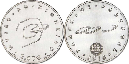 Португалия 2,5 евро, 2016 Музей монет