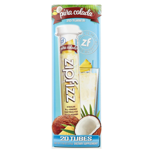 Zipfizz, Пина колада, 20 тюбиков по 11 г (0,39 унции)