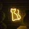 Неоновая вывеска Кошка 16×23 см., батарейки ААх3, USB, тёплый белый, Luazon Lighting (7989800)
