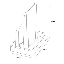 UFB-Q122 C21 WHITE 1 POLYBAG Заглушка торцевая типа G. Белая. ТМ Volpe.