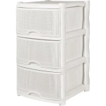 Комод Keeplex Ajur трехсекционный 48х72,3см белое облако