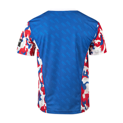 KT-2090-660 Kickbоxing T-shirt Mesh Camo adult синяя