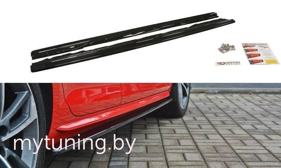 Сплиттеры накладок на пороги V.3 для AUDI S4 / A4 B9 S-Line (15-...)