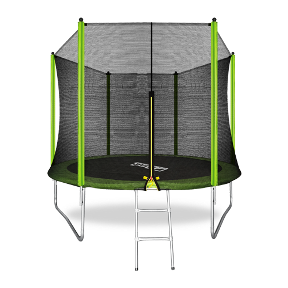 ARLAND Батут 10FT с внешней страховочной сеткой и лестницей (Light green)