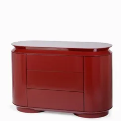 Комод Paula 120х50 см, красный глянец