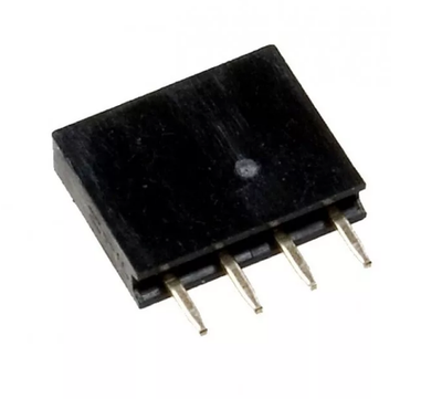 PBS-4, Гнездо на плату 2.54мм 1х4 прямое