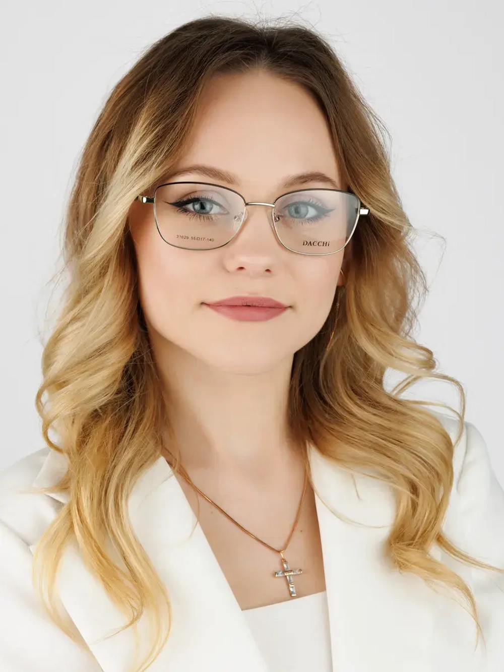 Оправа для очков для зрения женская металлическая