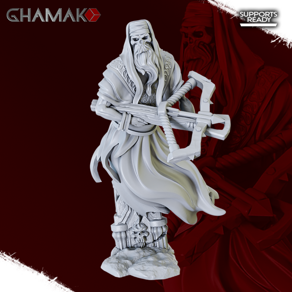 Grand Alliance Death Nighthaunt Craventhrone Guard №2 Арбалетчик миниатюра для dnd, днд, pathfinder, фентези, Настольная игра, НРИ, Варгейм, РПГ