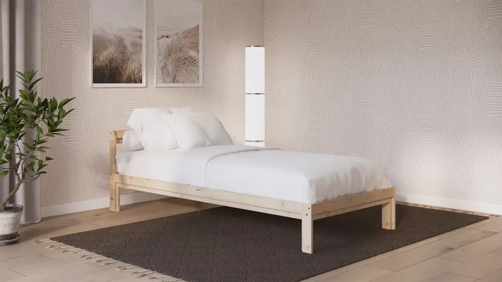 Кровать - аналог IKEA IDANAS/IDANÄS/РЫТЫВ/ИКЕА 90х200 см, под беленый дуб