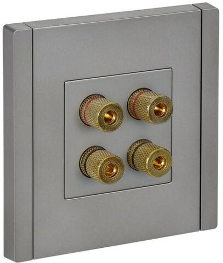 Аудиорозетка 4-м FORTE&PIANO FP539 сталь IEK FP-S40-K46