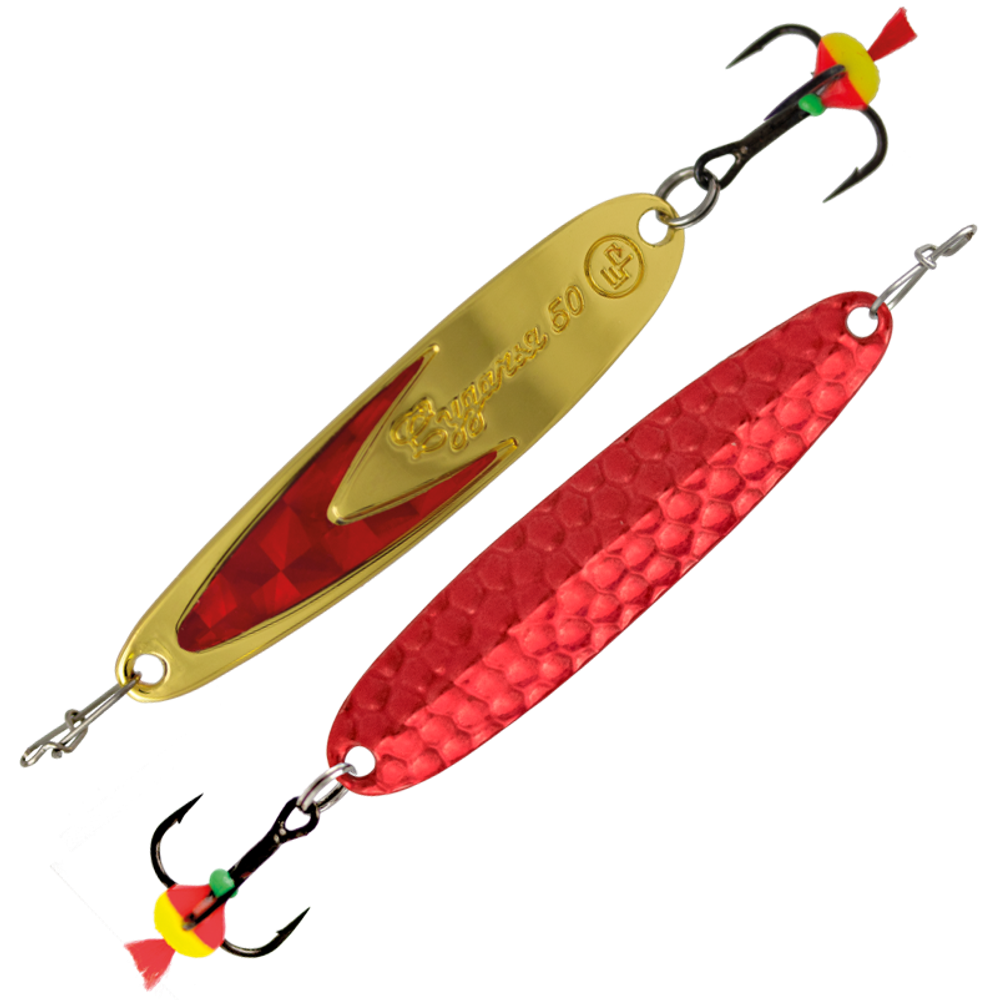 Зимняя блесна Eco Pro Судачья, красный флекс (60мм, 10гр)