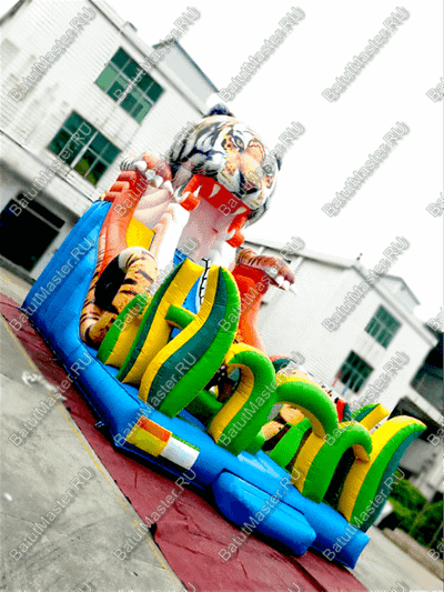 Надувная горка "Большой тигр", 10*6.5*8.5 м