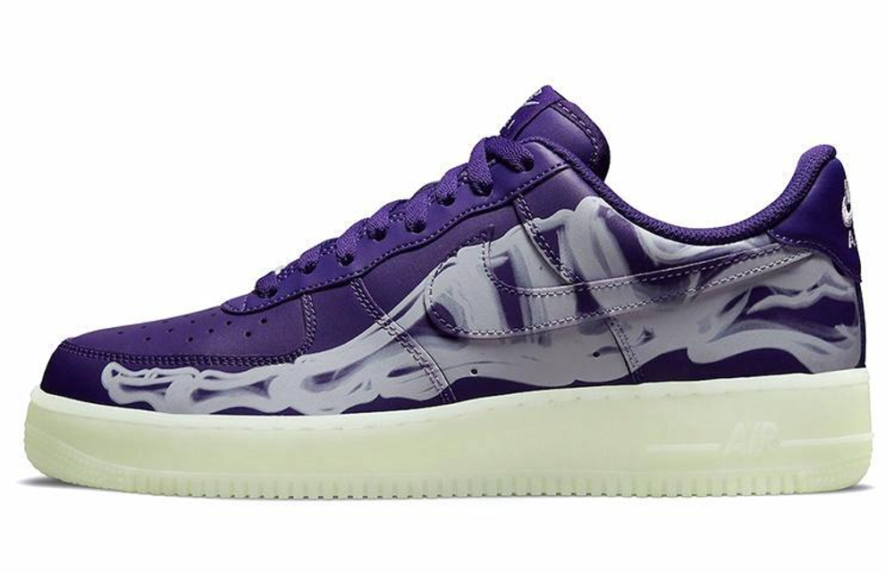Кроссовки Nike Air Force 1 '07 Skeleton Qs "Purple Skeleton"