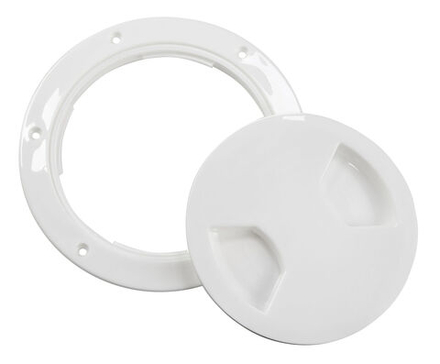 Лючок палубный 136 мм белый, байонетный тип