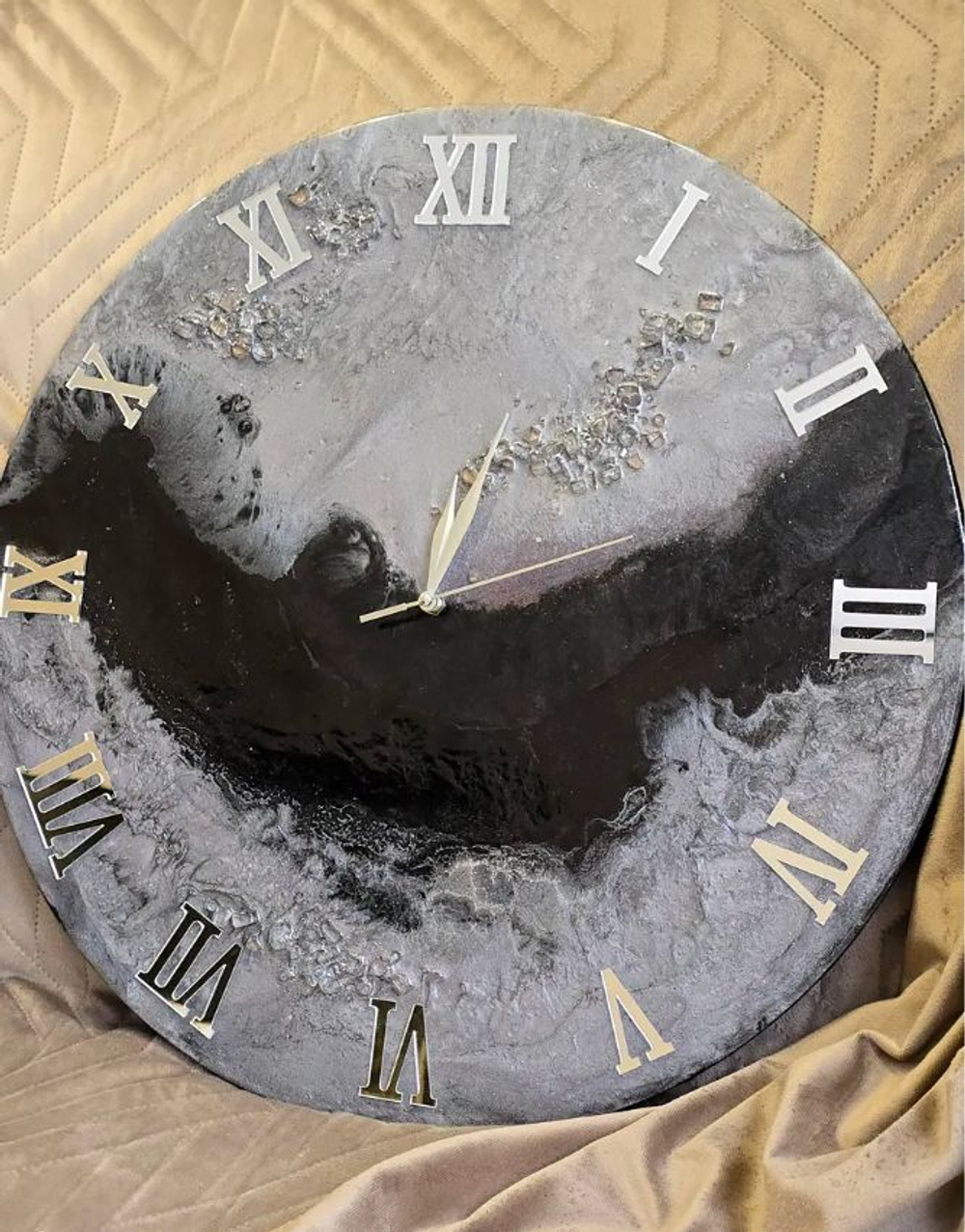 Часы настенные — эпоксидная смола ручная работа в подарок