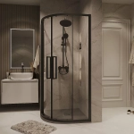Душевой уголок Grossman Cosmo 301.K33.02.9090.21.00 90x90 стекло прозрачное/профиль черный матовый