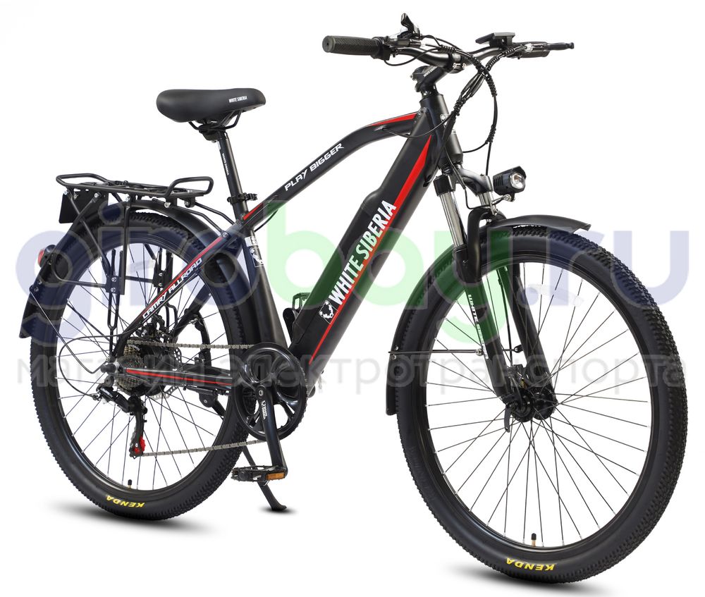 Электровелосипед WHITE SIBERIA CAMRY ALLROAD 500W 36V11A Black Sea (Черный матовый) фото  5 фото №6