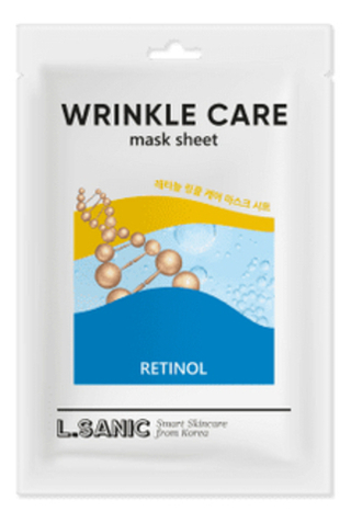 Тканевая маска с ретинолом L.SANIC Wrinkle Care Mask Sheet Retinol