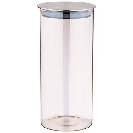 ЕМКОСТЬ ДЛЯ СЫПУЧИХ ПРОДУКТОВ AGNESS "SMOKY" 1700 МЛ ДИАМЕТР=9,5 СМ. ВЫСОТА=27 СМ ЦВЕТ:ДЫМЧАТЫЙ