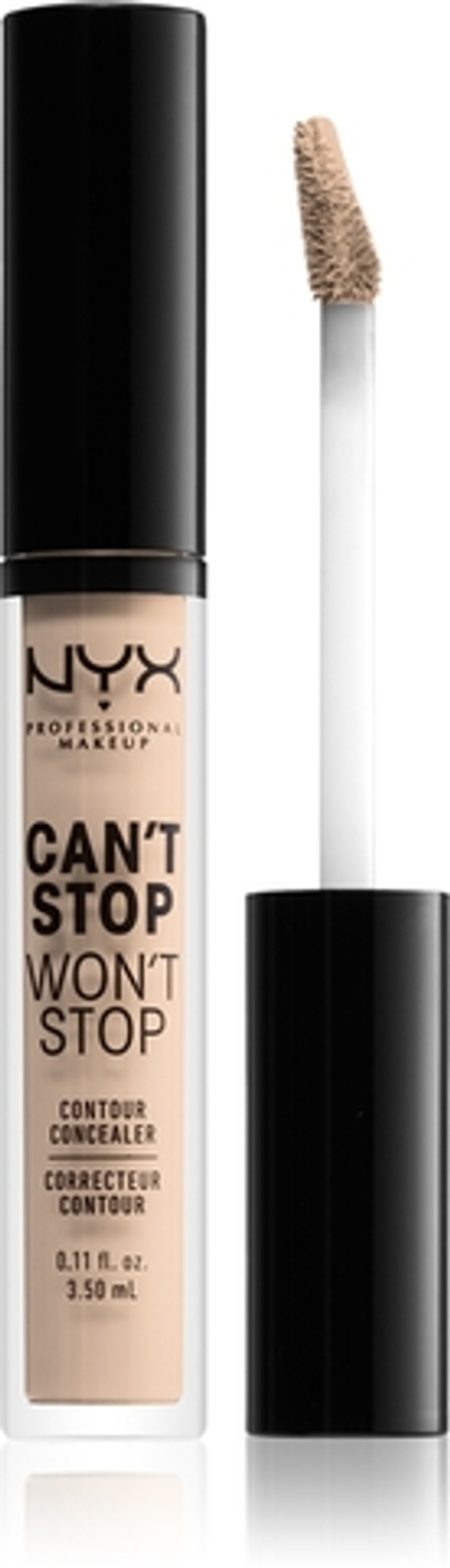 NYX Professional Makeup Can't Stop Won't Stop - Корректор в жидкой текстуре оттенок 02 Alabaster, 3 ml