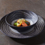 Тарелка «Арборесценс» мелкая;фарфор;D=310,H=35мм;черный,серый (Цвет: черный)