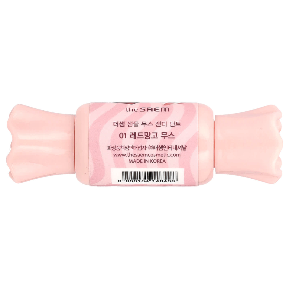 The Saem, Saemmul, Mousse Candy Tint, 01 красное манго, 8 г