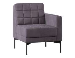 Секция с подлокотником одноместная левая Shoko SH-1P.01(L) ткань Velutto 19