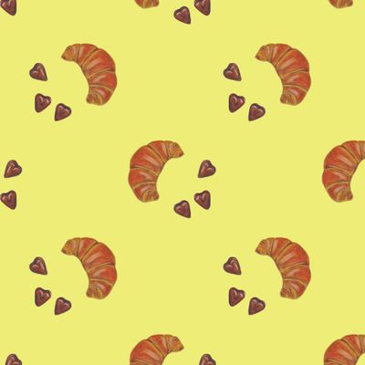 Круассан и шоколад