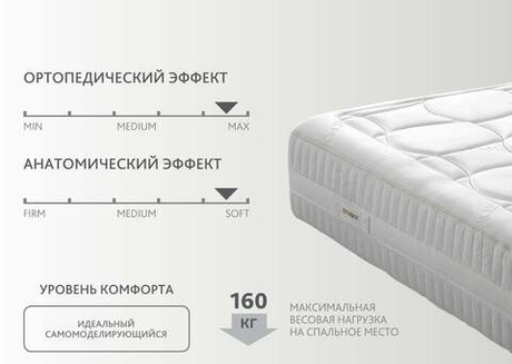 Беспружинный матрас Kamasana Relax Soya 140x200 до 160кг