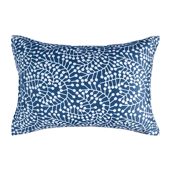 Комплект постельного белья темно-синего цвета с принтом Спелая смородина из коллекции scandinavian touch, 150х200 см