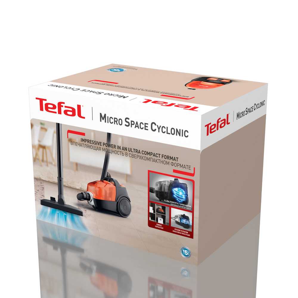 Пылесос с контейнером Tefal Micro Space Cyclonic TW3235EA
