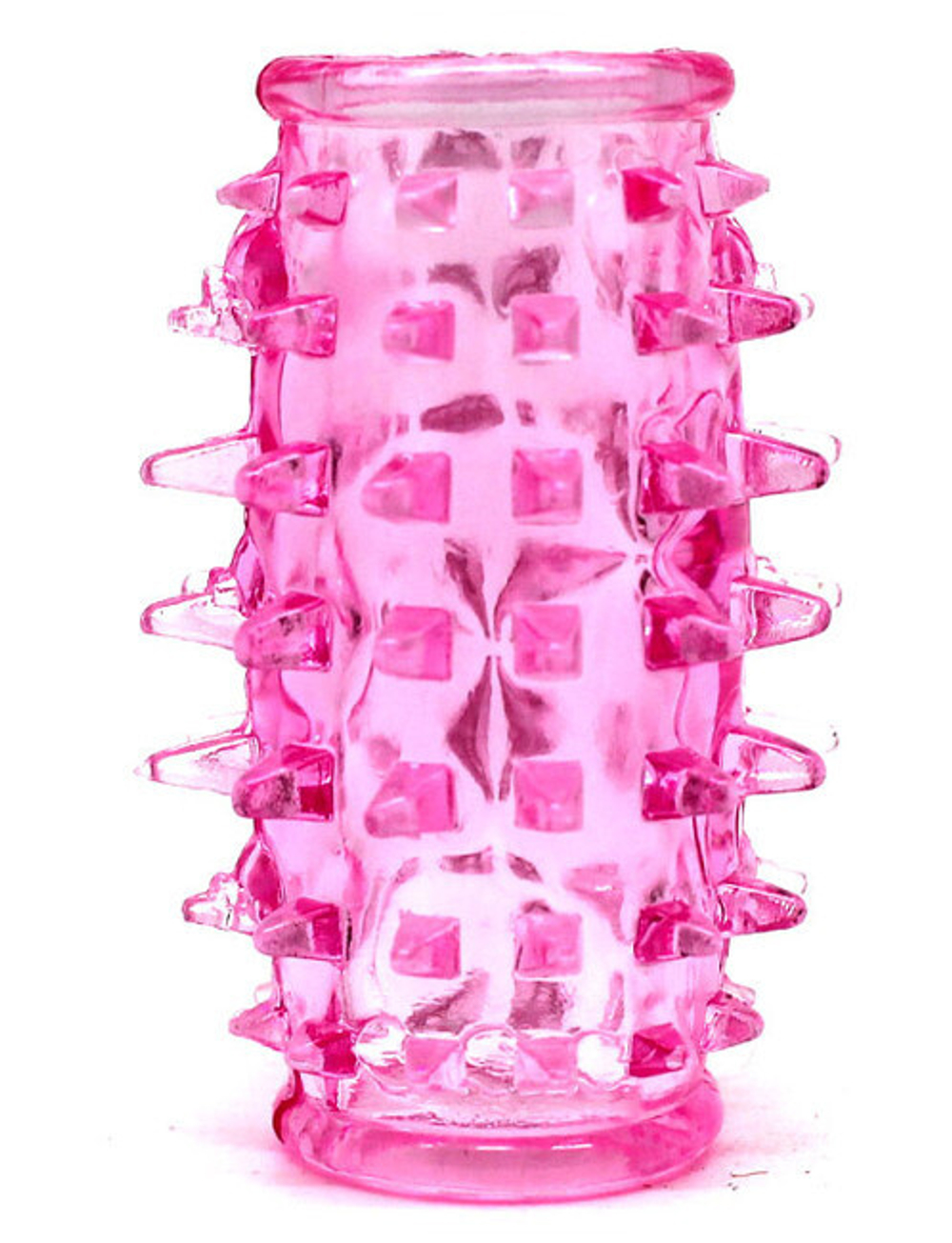 Насадка стимулирующая сквозная с усиками (Цвет: голубой)