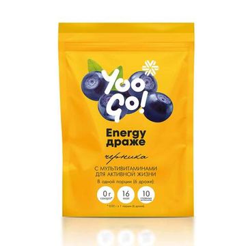 Energy, драже с мультивитаминами (черника) Yoo Gо