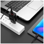 Сетевое зарядное устройство с кабелем Type-C 1-метр 2.1A BOROFONE BA20A