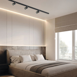 212937 Светильник PVC RULLO для трека BARRA GU10 ЧЕРНЫЙ