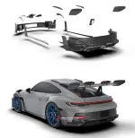 Карбоновый обвес для Porsche 911 992 GT3RS 2019 Порше