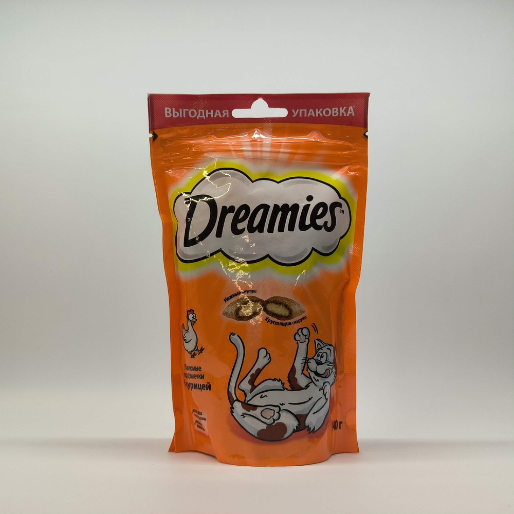 Лакомство с курицей для кошек Dreamies, 140г