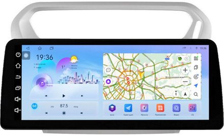 Магнитола для Peugeot 301, Citroen C-Elysee - FarCar монитор 12.3" 2K QLED на Android 14, TS10, CarPlay, 4G SIM-слот