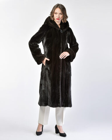 Шуба из меха норки