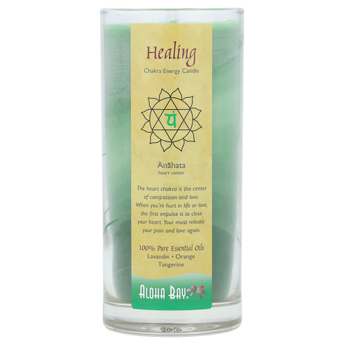 Aloha Bay, Свечи "энергия чакр", приносят исцеление, с лавандином • апельсином • мандарином, 11 унций