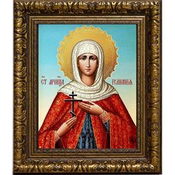 Иулиания Илиопольская мученица. Икона на холсте.