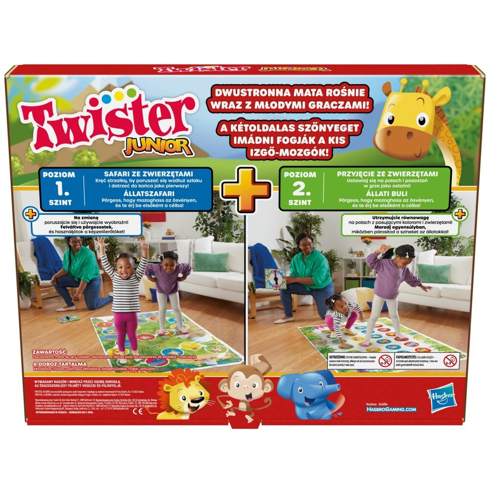 Hasbro - Настольная игра Twister Junior с животными F7478 / артикул   F7478  / GTIN 5010996138996