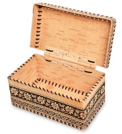 BST-613 Шкатулка «Медведь» (береста)