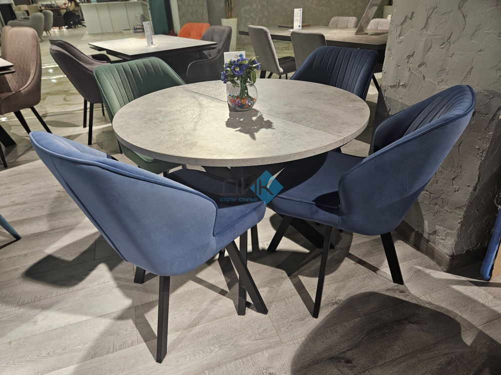 Стол DikLine RD100 опоры чёрные