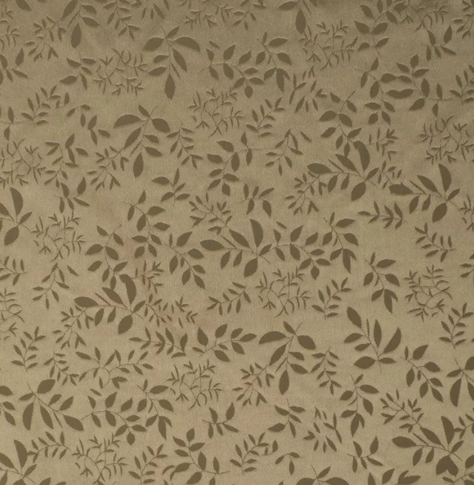 Атлас жаккард "Моар" веточки, 100 г/м2, ш. 150 см, ореховый