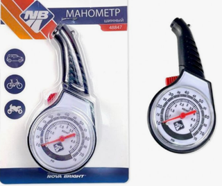 Манометр шинный  блистер Nova Brigt  до 3,5атм  48847