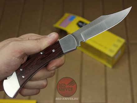 Нож BUCK Folding Hunter 110 - рукоять дерево 0110BRS